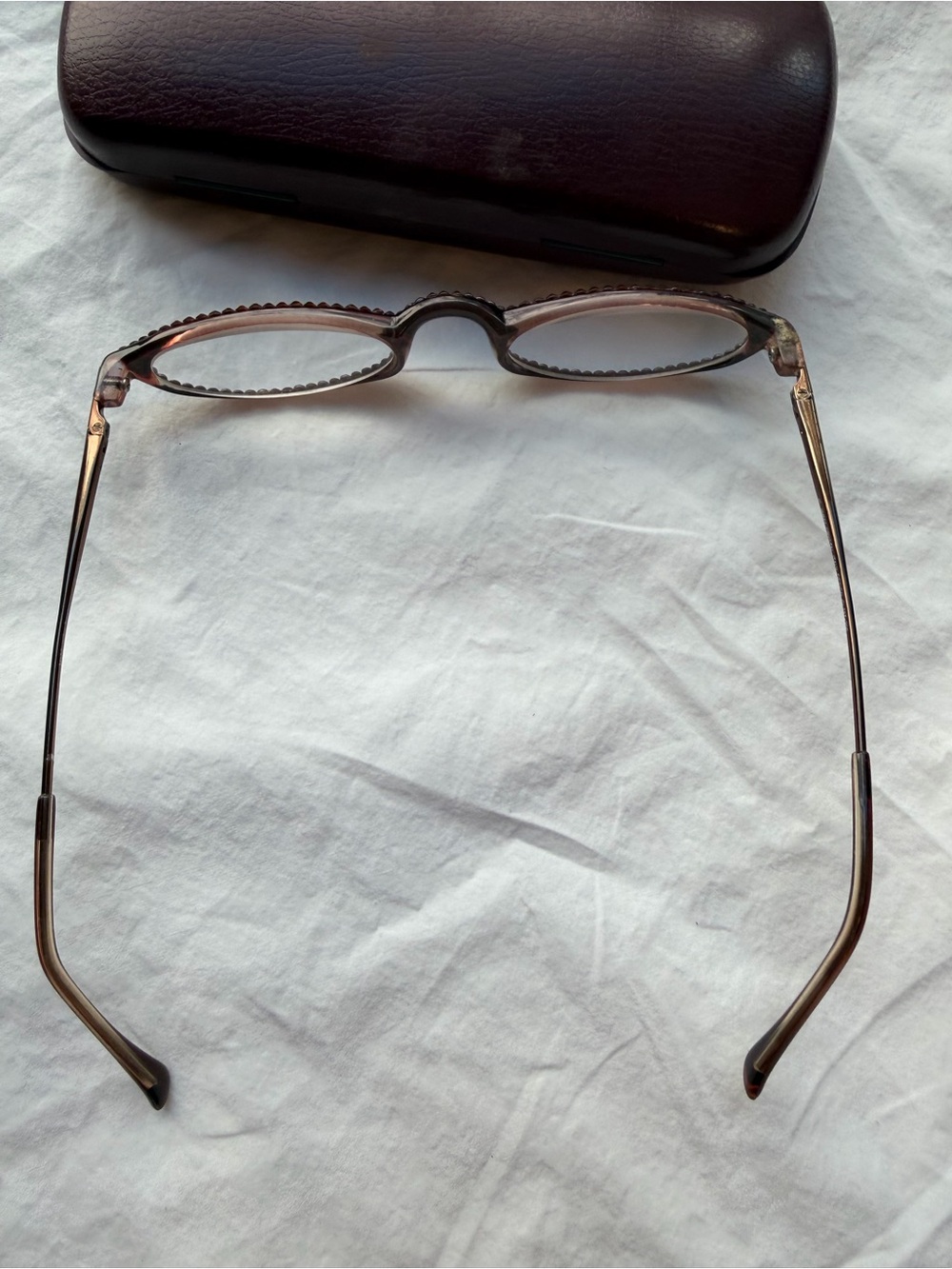 Jimmy Crystal NY Swarovski Rhinestone Reading Glasses +2.00 GL787 With Case - Picture 9 of 12